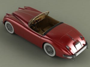 jaguar xk150s 3D Модель