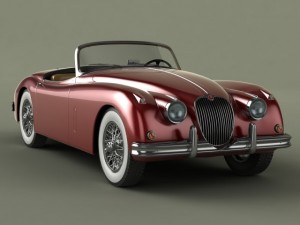 jaguar xk150s 3D Модель