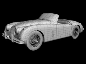 jaguar xk150s 3D Модель