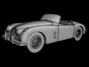 jaguar xk150s 3D Модель