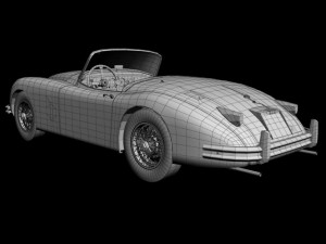 jaguar xk150s 3D Модель
