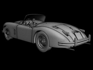 jaguar xk150s 3D Model