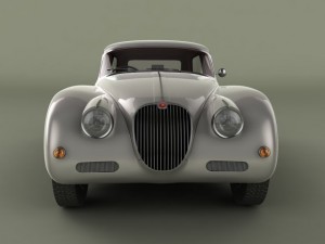 jaguar xk150  tow car 3Dモデル