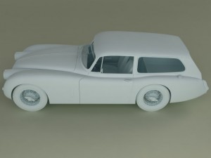jaguar xk150  tow car 3Dモデル