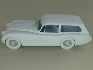 jaguar xk150  tow car 3D Model
