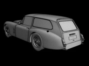 jaguar xk150  tow car 3D Model