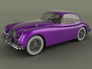 jaguar xk150 coupe 3D 모델