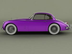 jaguar xk150 coupe 3Dモデル