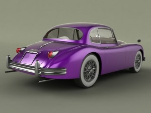 jaguar xk150 coupe 3Dモデル