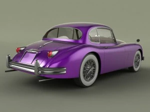 jaguar xk150 coupe 3D Model