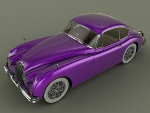 jaguar xk150 coupe 3Dモデル