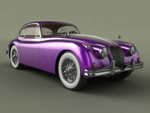 jaguar xk150 coupe 3D Model