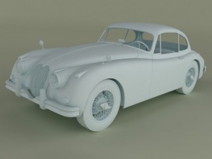 jaguar xk150 coupe 3Dモデル