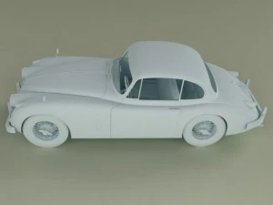 jaguar xk150 coupe 3D Model