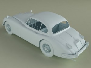 jaguar xk150 coupe 3Dモデル