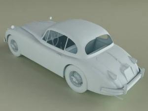 jaguar xk150 coupe 3D Model