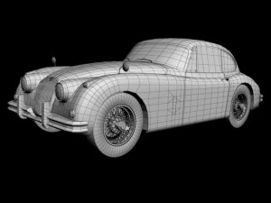 jaguar xk150 coupe 3D Model