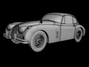jaguar xk150 coupe 3D Model