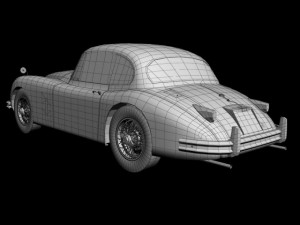 jaguar xk150 coupe 3Dモデル