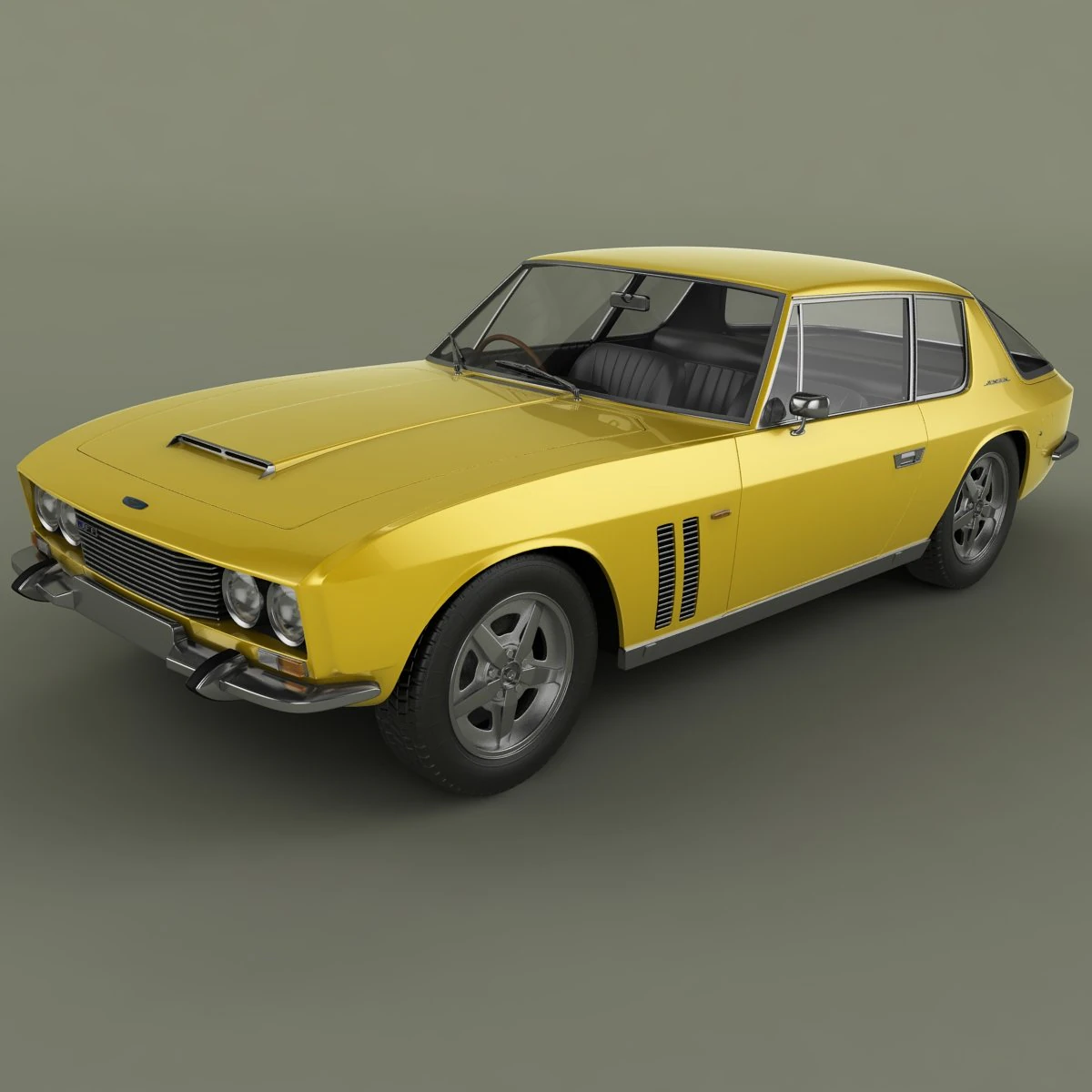jensen interceptor ff 3D Model .c4d .max .obj .3ds .fbx .stl .blend 