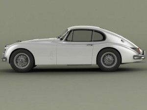 jaguar xk150 s fastback 3D Model