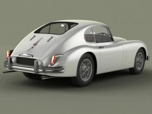 jaguar xk150 s fastback 3D Model