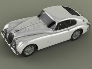 jaguar xk150 s fastback 3D Model