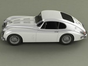 jaguar xk150 s fastback 3D Model