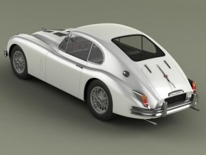 jaguar xk150 s fastback 3D Model