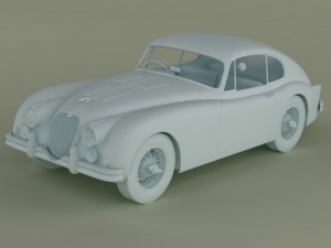 jaguar xk150 s fastback 3D Model