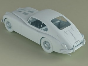 jaguar xk150 s fastback 3D Model