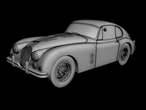 jaguar xk150 s fastback 3D Model