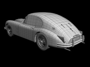 jaguar xk150 s fastback 3D Model