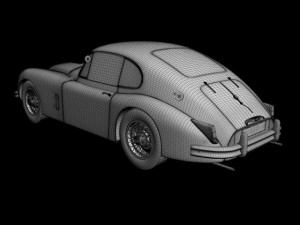 jaguar xk150 s fastback 3D Model