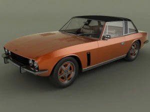 जेन्सेन इंटरसेप्टर कूप 3D मॉडल