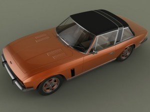 jensen interceptor coupe Model 3D