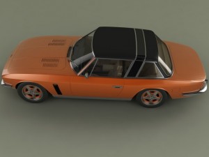 jensen interceptor coupe Model 3D