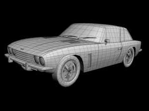 jensen interceptor coupe Model 3D