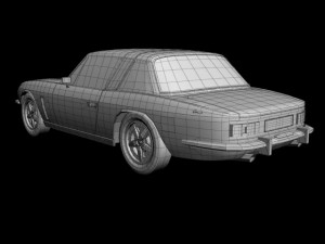 jensen interceptor coupe Model 3D