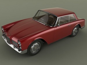 facel vega facellia 3D मॉडल