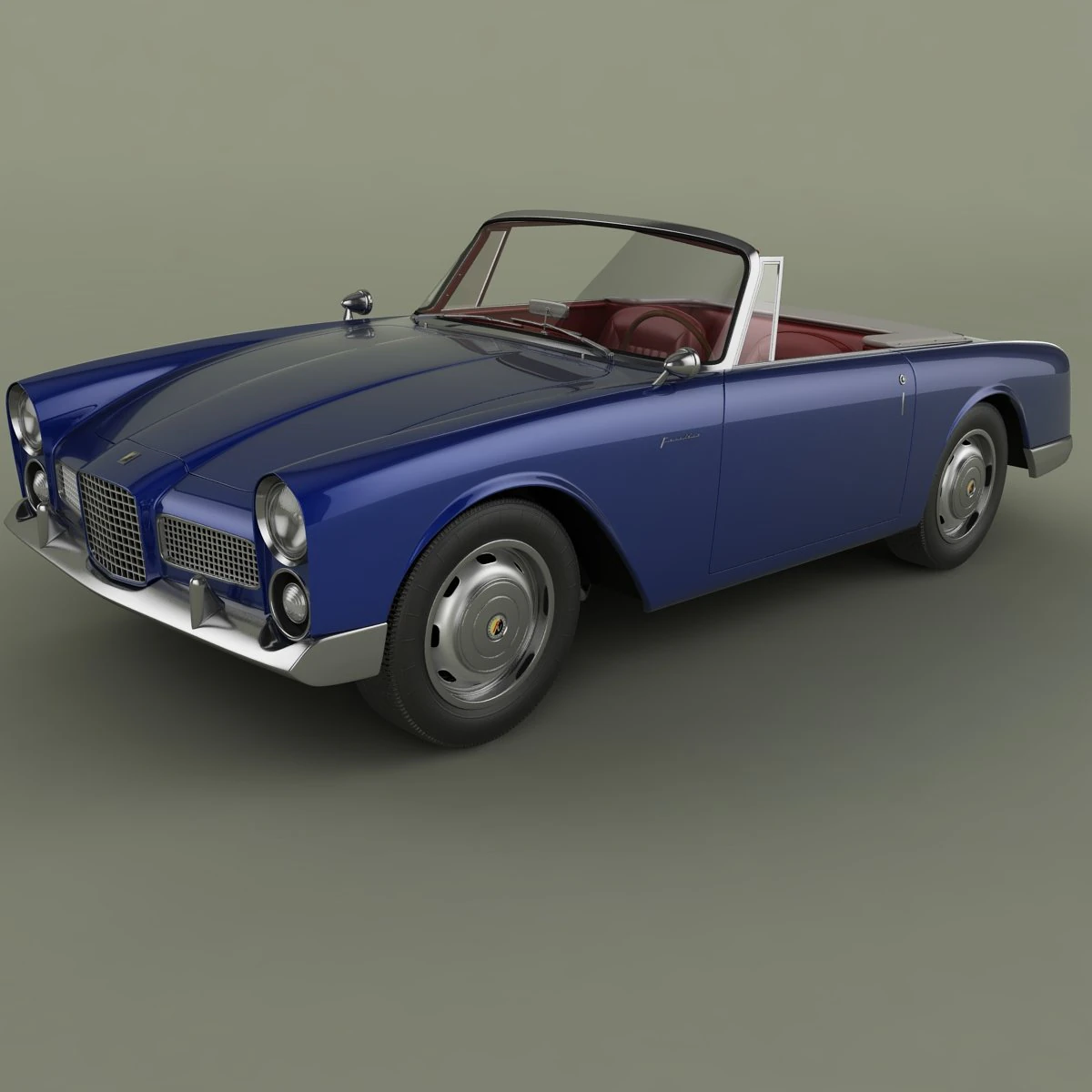 facel vega facellia convertible 3D Model .c4d .max .obj .3ds .fbx .stl .blend