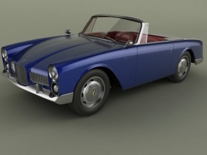 facel vega facellia convertible 3D 모델