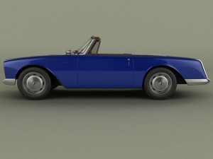facel vega facellia convertible Modelo 3D