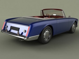 facel vega facellia convertible Modelo 3D