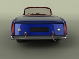 facel vega facellia convertible Modelo 3D