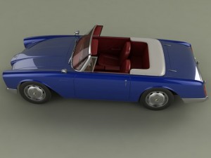 facel vega facellia convertible Modelo 3D