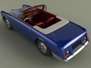facel vega facellia convertible Modelo 3D