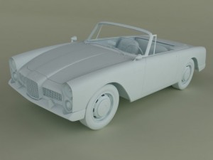 facel vega facellia convertible Modelo 3D