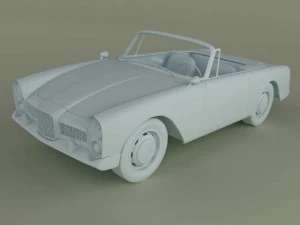 facel vega facellia convertible 3D Model