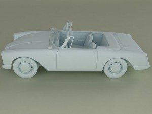 facel vega facellia convertible Modelo 3D